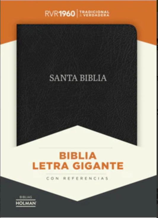 Biblia RVR 1960 Letra Gigante Piel Negro